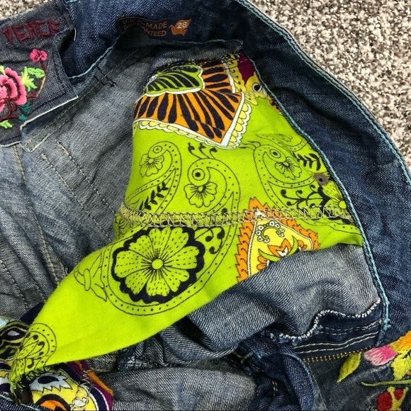 PEOPLE FOR PEACE - STYLE 1073MA - BOLD RETRO CAPRI HEAVY EMBROIDERY - B12 - Picture 7 of 16